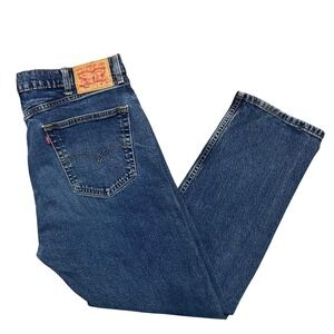 Levi's 565 Regular Fit Jeans Mens 38x30 Medium Wash Blue Straight Leg Denim